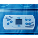 Hydrosan Garten-Whirlpool-Badewanne Spa508 Blaue Welle Graues Gehäuse 215x190 cm