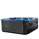Hydrosan Garten-Whirlpool-Badewanne Spa508 Blaue Welle Graues Gehäuse 215x190 cm