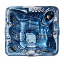 Hydrosan Garten-Whirlpool-Badewanne Spa510 Blaue Welle Graues Gehäuse 210x210 cm