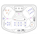 Hydrosan Garten-Whirlpool-Badewanne Spa516 Weißperle Anthrazit Gehäuse 170x210 cm