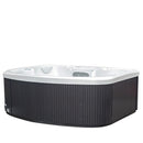 Hydrosan Garten-Whirlpool-Badewanne Spa516 Weißperle Anthrazit Gehäuse 170x210 cm