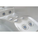Hydrosan Garten-Whirlpool-Badewanne Spa516 Weißperle Anthrazit Gehäuse 170x210 cm