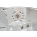 Hydrosan Garten-Whirlpool-Badewanne Spa516 Weißperle Anthrazit Gehäuse 170x210 cm