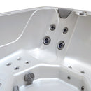 Hydrosan Garten-Whirlpool-Hybridbadewanne, Gartenbadewanne SPA521W, Gehäuse in Weiß-Perlmutt-Anthrazit, 230 x 230 cm