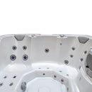 Hydrosan Garten-Whirlpool-Hybridbadewanne, Gartenbadewanne SPA521W, Gehäuse in Weiß-Perlmutt-Anthrazit, 230 x 230 cm