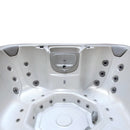 Hydrosan Garten-Whirlpool-Hybridbadewanne, Gartenbadewanne SPA521W, Gehäuse in Weiß-Perlmutt-Anthrazit, 230 x 230 cm