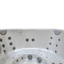 Hydrosan Garten-Whirlpool-Hybridbadewanne, Gartenbadewanne SPA521W, Gehäuse in Weiß-Perlmutt-Anthrazit, 230 x 230 cm
