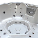 Hydrosan Garten-Whirlpool-Hybridbadewanne, Gartenbadewanne SPA521W, Weißperle, Kaffeegehäuse 230 x 230 cm