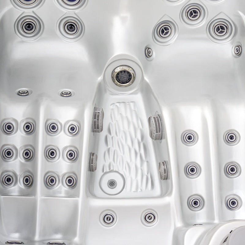 Hydrosan Garten-Whirlpool-Badewanne 530 Weißperle Anthrazit