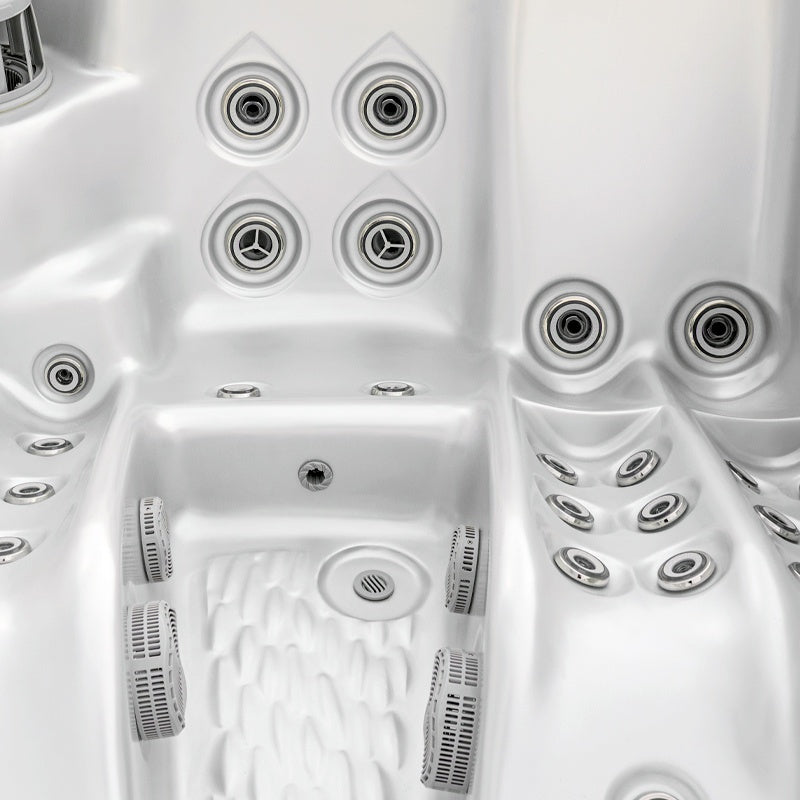 Hydrosan Garten-Whirlpool-Badewanne 530 Weißperle Anthrazit