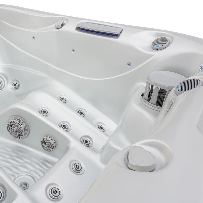 Hydrosan Garten-Whirlpool-Badewanne 530 Weißperle Anthrazit