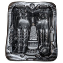 Hydrosan Garten-Whirlpool-Badewanne 530 Black Wave Anthrazitgehäuse
