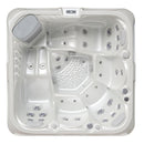 Hydrosan Garten-Whirlpool-Badewanne Spa531 Weißperle Anthrazit Gehäuse 200x200 cm
