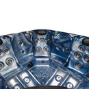 Hydrosan Garten-Whirlpool-Badewanne Spa531 Blaue Ozeanwelle Anthrazit Gehäuse 200x200 cm