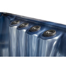 Hydrosan Garten-Whirlpool-Badewanne Spa531 Blaue Ozeanwelle Anthrazit Gehäuse 200x200 cm