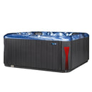 Hydrosan Garten-Whirlpool-Badewanne Spa531 Blaue Ozeanwelle Anthrazit Gehäuse 200x200 cm