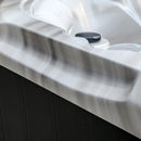 Hydrosan Garten-Whirlpool-Badewanne SPA531 Cappuccino Anthrazit Gehäuse 200x200 cm