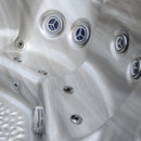 Hydrosan Garten-Whirlpool-Badewanne SPA531 Cappuccino Anthrazit Gehäuse 200x200 cm