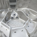 Hydrosan Garten-Whirlpool-Badewanne SPA531 Cappuccino Anthrazit Gehäuse 200x200 cm