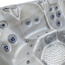 Hydrosan Garten-Whirlpool-Badewanne SPA531 Cappuccino Anthrazit Gehäuse 200x200 cm