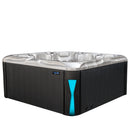 Hydrosan Garten-Whirlpool-Badewanne SPA531 Cappuccino Anthrazit Gehäuse 200x200 cm