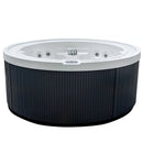 Hydrosan Garten-Whirlpool-Badewanne 540 Weißperle Anthrazit Gehäuse 240 x 240 cm