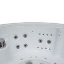 Hydrosan Garten-Whirlpool-Badewanne 540 Weißperle Anthrazit Gehäuse 240 x 240 cm