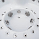 Hydrosan Garten-Whirlpool-Badewanne 540 Weißperle Anthrazit Gehäuse 240 x 240 cm