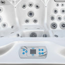 Hydrosan Garten-Whirlpool-Badewanne 560 Weißperle Anthrazit Gehäuse 220x220 cm
