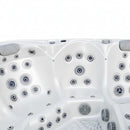 Hydrosan Garten-Whirlpool-Badewanne 560 Weißperle Anthrazit Gehäuse 220x220 cm