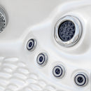 Hydrosan Garten-Whirlpool-Badewanne 560 Weißperle Anthrazit Gehäuse 220x220 cm