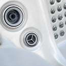 Hydrosan Garten-Whirlpool-Badewanne 560 Weißperle Kaffeegehäuse 220x220 cm
