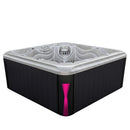 Hydrosan Garten-Whirlpool-Badewanne Spa560 Cappuccino Anthrazit Gehäuse 220x220 cm