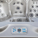 Hydrosan Garten-Whirlpool-Badewanne Spa560 Cappuccino Anthrazit Gehäuse 220x220 cm