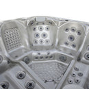Hydrosan Garten-Whirlpool-Badewanne Spa560 Cappuccino Anthrazit Gehäuse 220x220 cm