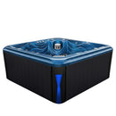 Hydrosan Garten-Whirlpool-Badewanne 560 Blaue Ozeanwelle Anthrazit Gehäuse 220x220 cm