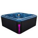 Hydrosan Garten-Whirlpool-Badewanne 560 Blaue Ozeanwelle Anthrazit Gehäuse 220x220 cm