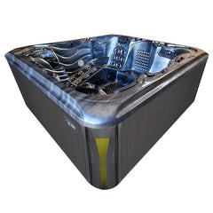 Hydrosan Garten-Whirlpool-Badewanne 560 Blaue Ozeanwelle Anthrazit Gehäuse 220x220 cm – Vorschau 8