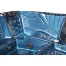 Hydrosan Garten-Whirlpool-Badewanne 561 Blaue Ozeanwelle Anthrazit Gehäuse 210x210 cm