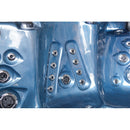 Hydrosan Garten-Whirlpool-Badewanne 561 Blaue Ozeanwelle Anthrazit Gehäuse 210x210 cm