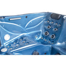 Hydrosan Garten-Whirlpool-Badewanne 561 Blaue Ozeanwelle Anthrazit Gehäuse 210x210 cm