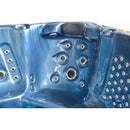Hydrosan Garten-Whirlpool-Badewanne 561 Blaue Ozeanwelle Anthrazit Gehäuse 210x210 cm
