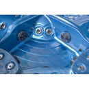 Hydrosan Garten-Whirlpool-Badewanne 561 Blaue Ozeanwelle Anthrazit Gehäuse 210x210 cm