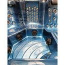 Hydrosan Garten-Whirlpool-Badewanne 561 Blaue Ozeanwelle Anthrazit Gehäuse 210x210 cm