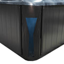 Hydrosan Garten-Whirlpool-Badewanne 561 Black Ocean Wave Anthrazit Gehäuse 210x210 cm
