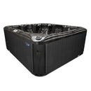 Hydrosan Garten-Whirlpool-Badewanne 561 Black Ocean Wave Anthrazit Gehäuse 210x210 cm