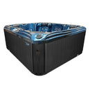 Hydrosan Garten-Whirlpool-Badewanne 561 Blaue Ozeanwelle Anthrazit Gehäuse 210x210 cm