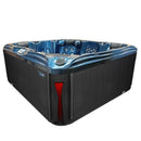 Hydrosan Garten-Whirlpool-Badewanne 561 Blaue Ozeanwelle Anthrazit Gehäuse 210x210 cm