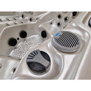 Hydrosan Garten-Whirlpool-Badewanne 565, weiß-perlgrau, Gehäuse 170 x 210 cm