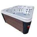 Hydrosan Garten-Whirlpool-Badewanne 565 Weißperle Kaffeegehäuse 170x210 cm